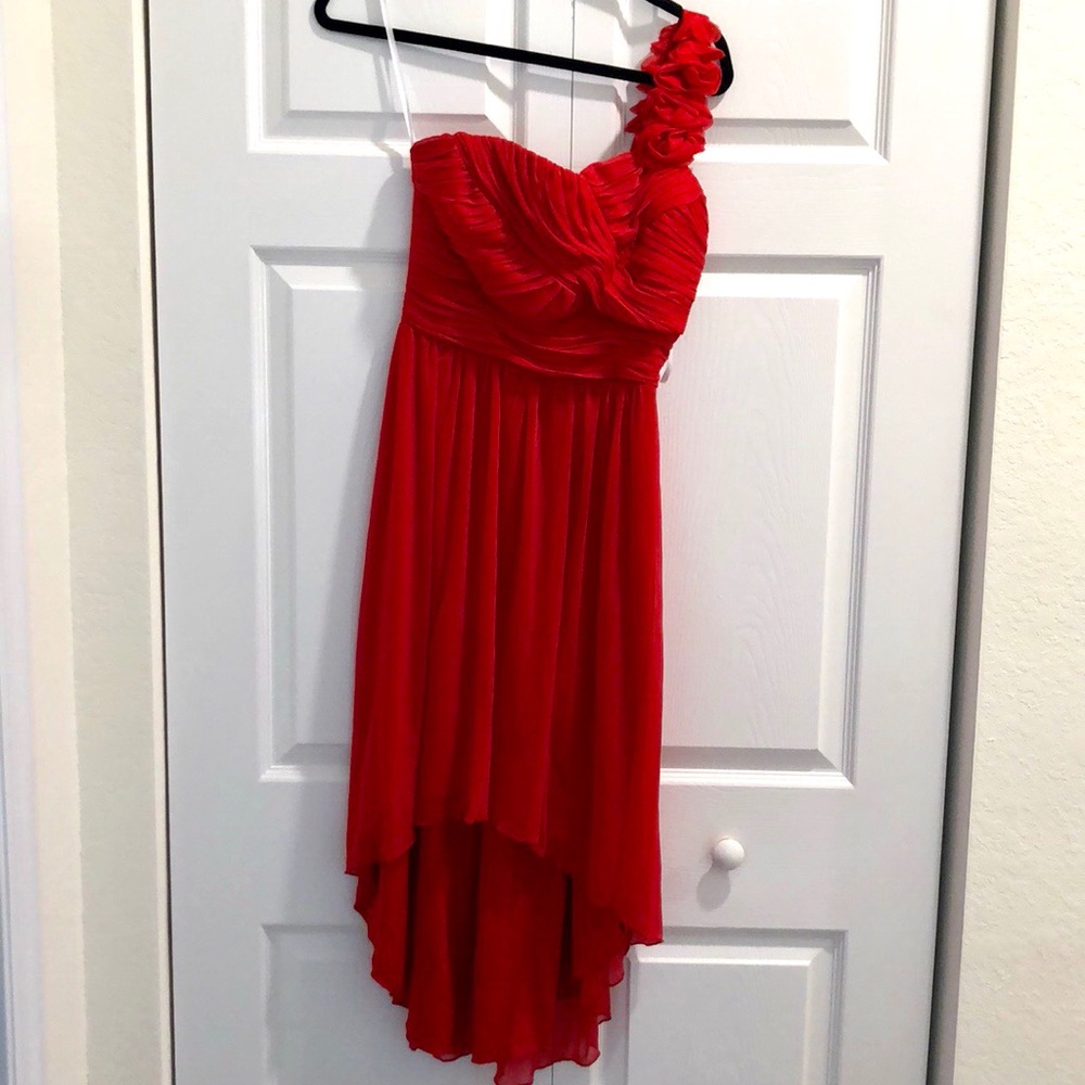 One Shoulder High-Low Dress - Picture 2 of 3